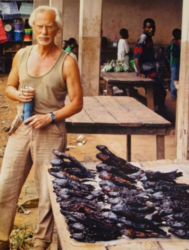 Gabon, mercato del pesce a Makokou